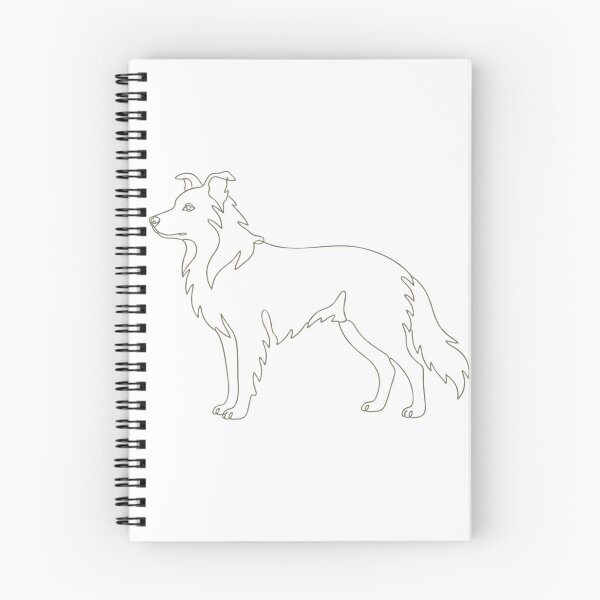 Item preview, Minimalist Border Collie Sage Green Line Art designed and sold by Breed And Build.