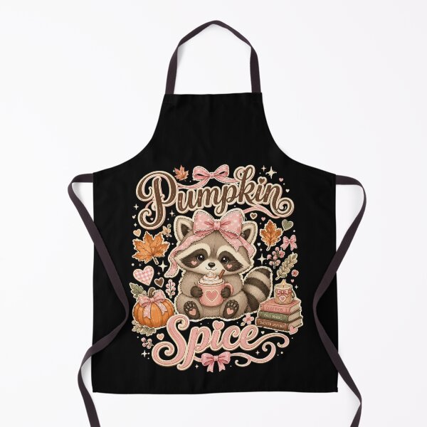 Item preview, Pumpkin Spice Raccoon – Cute Autumn Coffee Aesthetic designed and sold by THREE LITTLE BEANS.