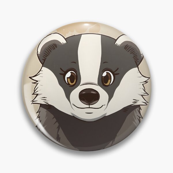 Item preview, Cute Kawaii Badger Sticker | Adorable Cartoon Woodland Animal Illustration designed and sold by dreamz-world.
