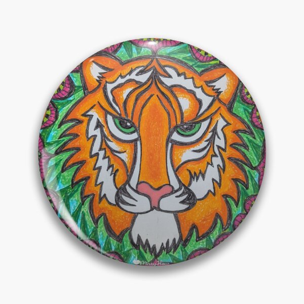 Item preview, Hey Tiger Original Mandala by Mary How designed and sold by Create MORE with Mary How.