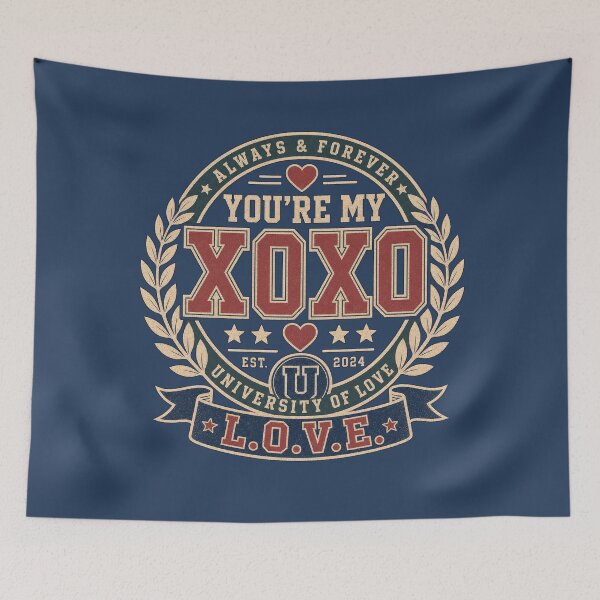 Item preview, You're My XOXO University Varsity Crest | EXO Inspired Collegiate Design designed and sold by Meivelle.