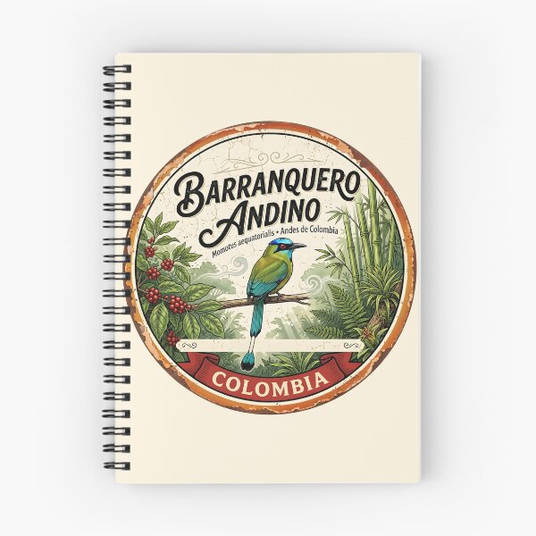 Item preview, Andean Motmot Sticker — Vintage Colombian Cloud Forest Bird Badge designed and sold by ColombianaShop.