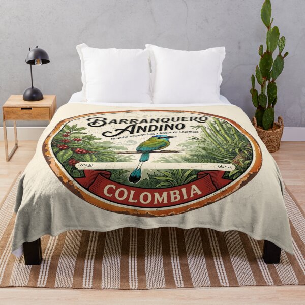 Item preview, Andean Motmot Sticker — Vintage Colombian Cloud Forest Bird Badge designed and sold by ColombianaShop.