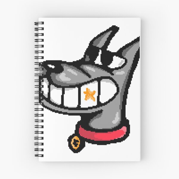 Item preview, Y2K Retro Pixel Dog - Cool Cartoon Mascot with Star Tooth designed and sold by Kromatik.