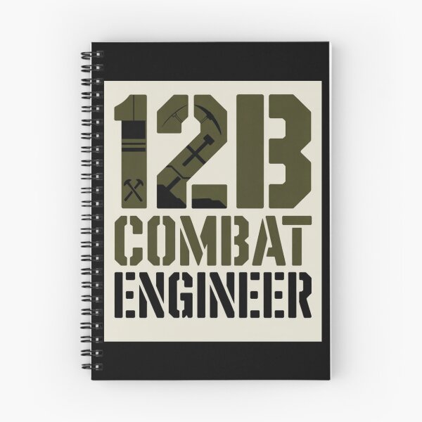 Item preview, 12B Combat Engineer — U.S. Army MOS Stencil Tool Icon Military Engineering Graphic White Background designed and sold by GFamilyC.