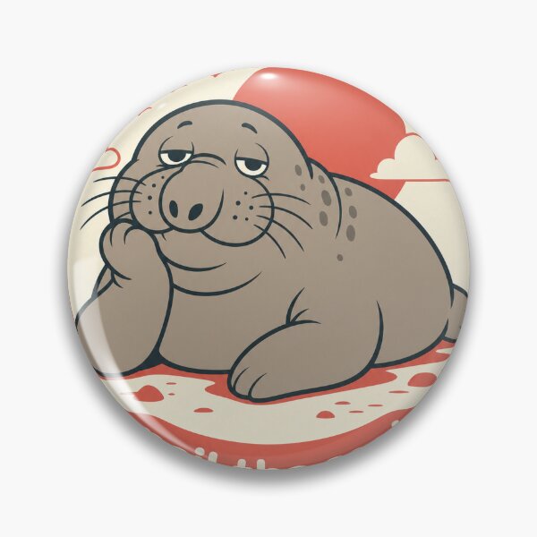 Item preview, Sleepy - Neil the Seal Tasmania Elephant Seal designed and sold by VisualArtsOasis.