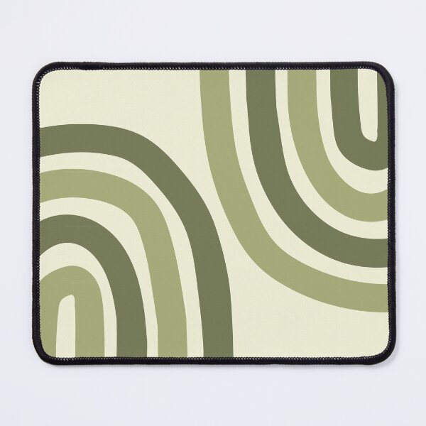 Item preview, Minimalist Boho Rainbow Abstract Art Pattern in Olive Sage designed and sold by nineFlorals.