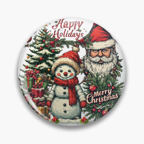 Item preview, Happy Holidays from Santa Claus and Snowman designed and sold by Navy67.