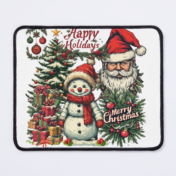 Item preview, Happy Holidays from Santa Claus and Snowman designed and sold by Navy67.