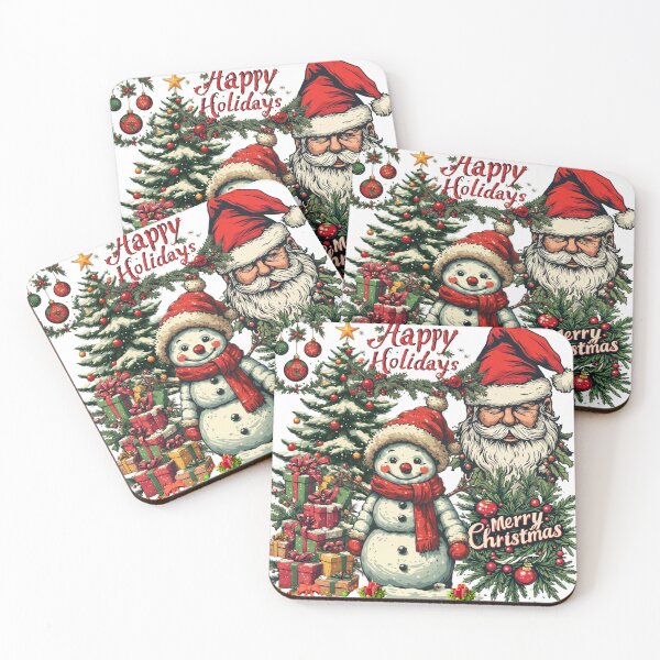 Item preview, Happy Holidays from Santa Claus and Snowman designed and sold by Navy67.