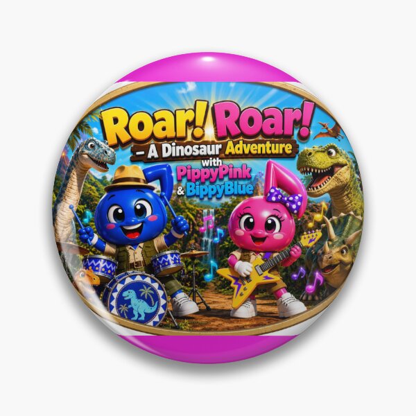 Item preview, PippyPink and BippyBlue on their biggest adventure yet as they journey into The Land That Time Forgot! designed and sold by zillyx.