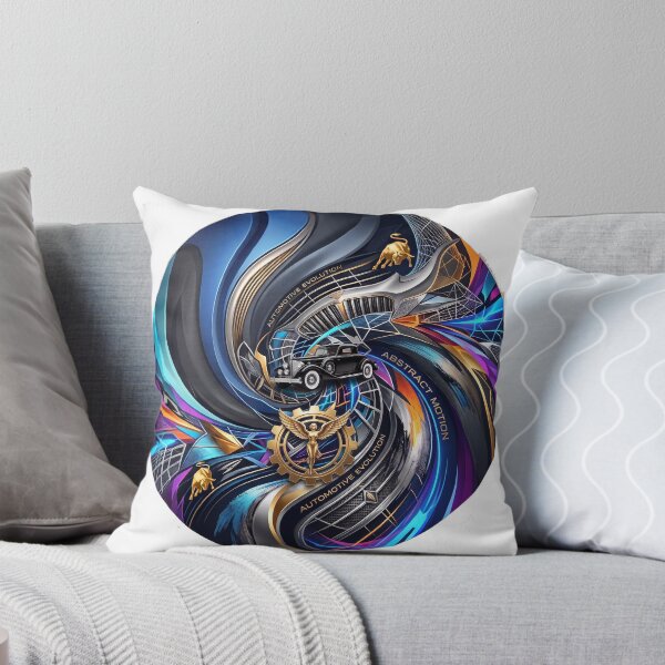 Item preview, Vintage Luxury & Modern Speed: Abstract Automotive Evolution Circular Art designed and sold by MottotoTech.
