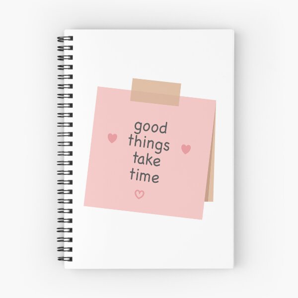 Item preview, Pink Sticky Note Good Things Take Time Quote designed and sold by Anne97s.