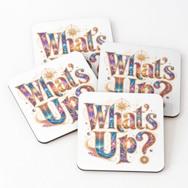 Item preview, What’s Up? Cosmic Energy Typography designed and sold by HeyFajnaLinja.