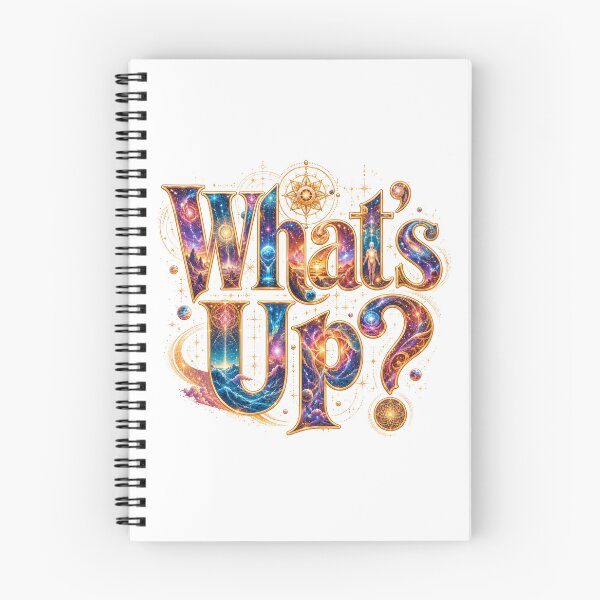 Item preview, What’s Up? Cosmic Energy Typography designed and sold by HeyFajnaLinja.