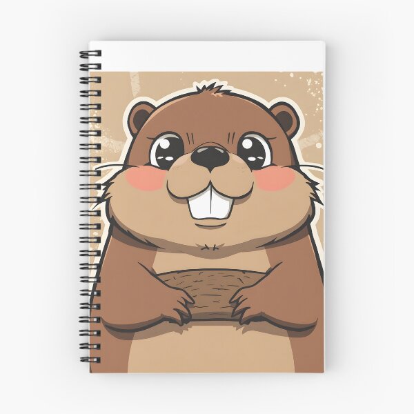 Item preview, Cute Kawaii Beaver Sticker | Adorable Cartoon Beaver Illustration with Big Teeth designed and sold by dreamz-world.