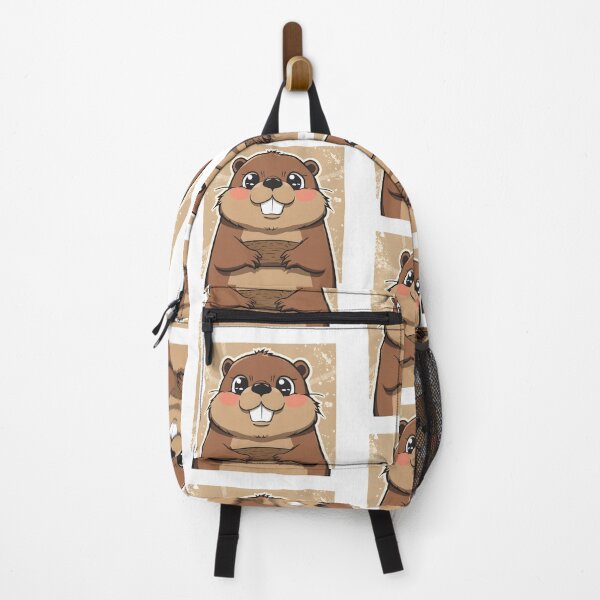 Item preview, Cute Kawaii Beaver Sticker | Adorable Cartoon Beaver Illustration with Big Teeth designed and sold by dreamz-world.