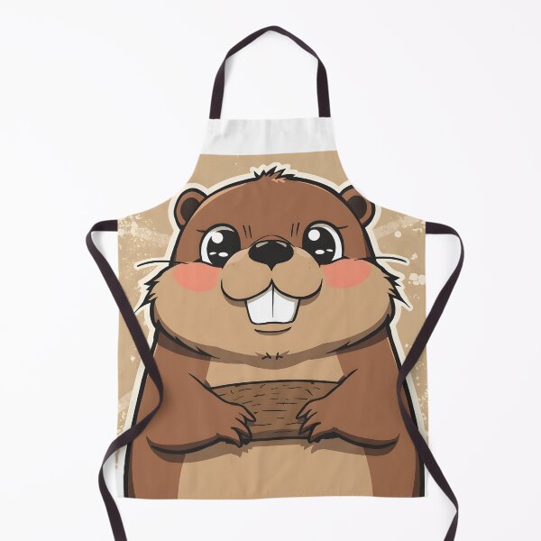Item preview, Cute Kawaii Beaver Sticker | Adorable Cartoon Beaver Illustration with Big Teeth designed and sold by dreamz-world.