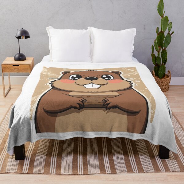 Item preview, Cute Kawaii Beaver Sticker | Adorable Cartoon Beaver Illustration with Big Teeth designed and sold by dreamz-world.