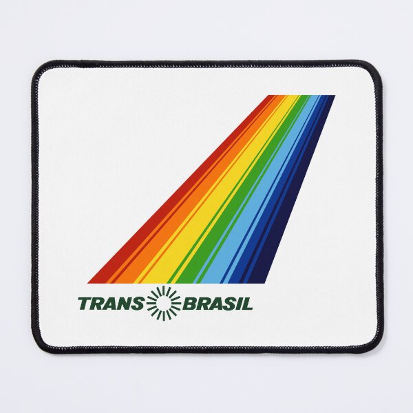 Item preview, Vintage Transbrasil Rainbow Airline Logo – Retro Brazilian Aviation designed and sold by RetroAviation.