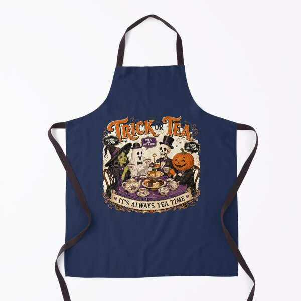 Item preview, Trick or Tea Halloween British Tea Party - Vintage Halloween Humour Gift Design designed and sold by bumbledown.