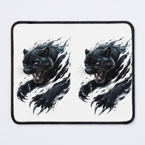 Item preview, Fierce Black Panther Breaking Through, an Artistic Representation of Power Digital Illustration designed and sold by Matt_Smith.