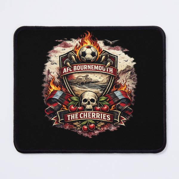 Item preview, AFC Bournemouth The Cherries Football Fan Graphic | Vintage Supporter Shirt designed and sold by GarnerSupplyCo.
