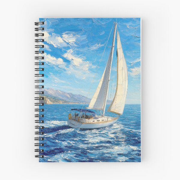 Item preview, Impasto Painting of a Sailboat on an Ocean designed and sold by Maria Dryfhout.