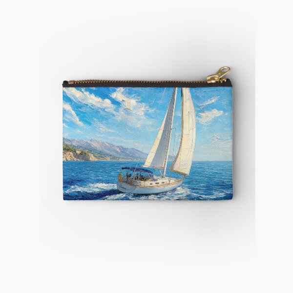 Item preview, Impasto Painting of a Sailboat on an Ocean designed and sold by Maria Dryfhout.