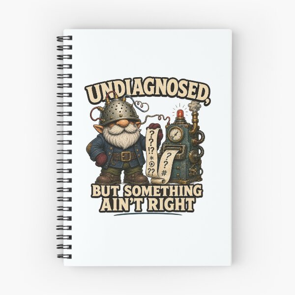 Item preview, Undiagnosed But Something Ain’t Right Funny Gnome designed and sold by WorldByFlowers.