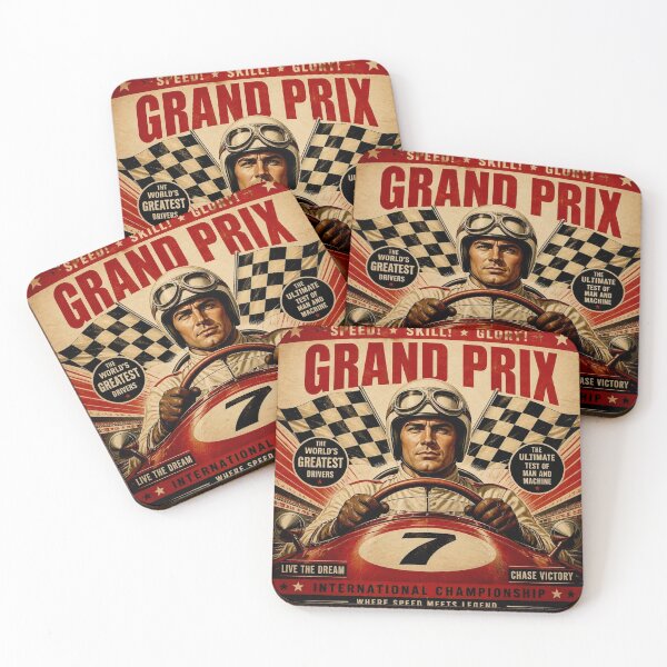 Item preview, Vintage Racing Hero Poster designed and sold by Helios Be. Lavsh.