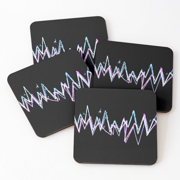 Item preview, Neon Pulse Synthwave Soundwave Art designed and sold by Dragonmotor Media.