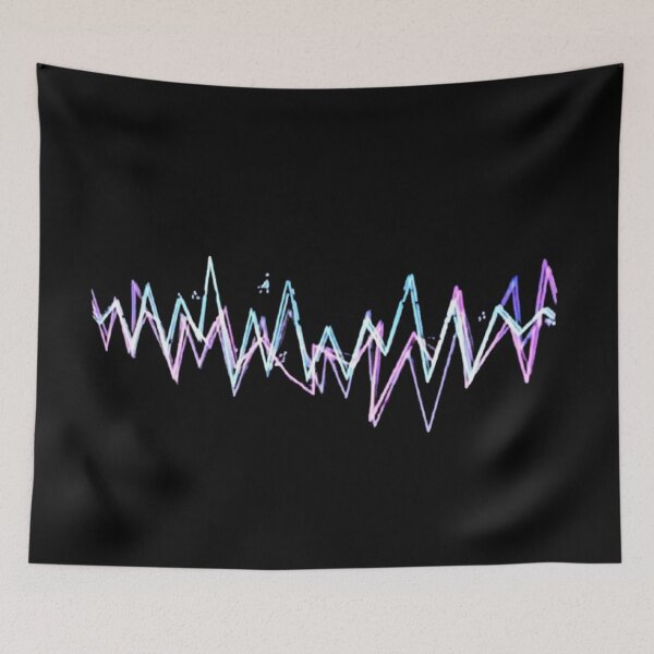 Item preview, Neon Pulse Synthwave Soundwave Art designed and sold by Dragonmotor Media.
