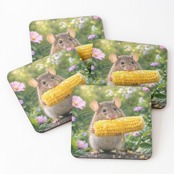 Item preview, Mouse Eating a Corn on the Cob designed and sold by Maria Dryfhout.