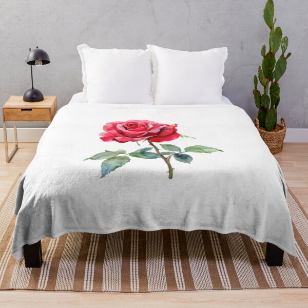 Item preview, Vintage Botanical Illustration of a Vibrant Red Rose designed and sold by cathygwen.