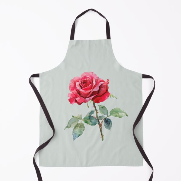 Item preview, Vintage Botanical Illustration of a Vibrant Red Rose designed and sold by cathygwen.