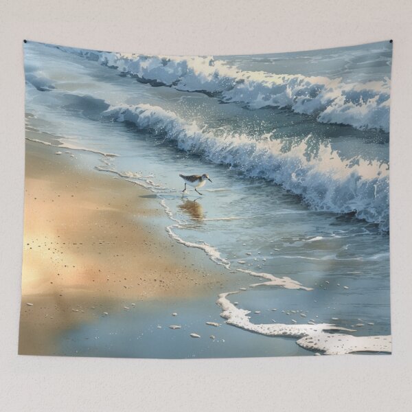 Item preview, A Sandpiper running along a shoreline, Birds in Motion designed and sold by CDC40.