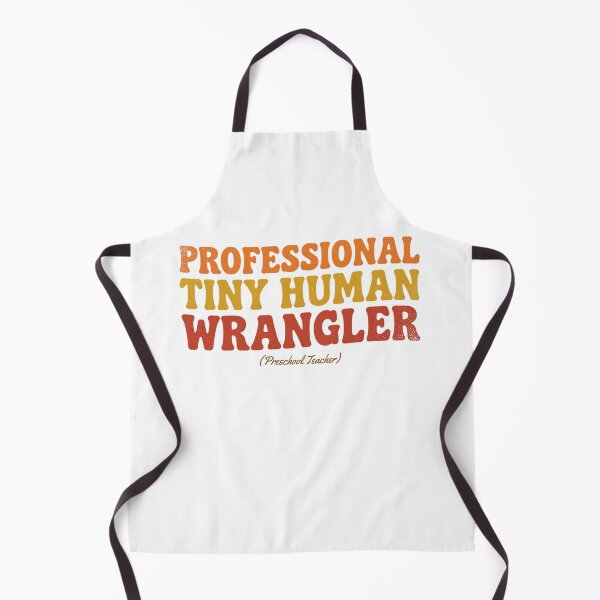 Item preview, Professional Tiny Human Wrangler Preschool Teacher Retro Typography designed and sold by CoastalEmp.