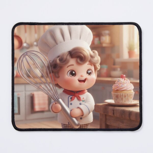 Item preview, Little Chef Baking A Delicious Sweet Cupcake designed and sold by Azurart2.