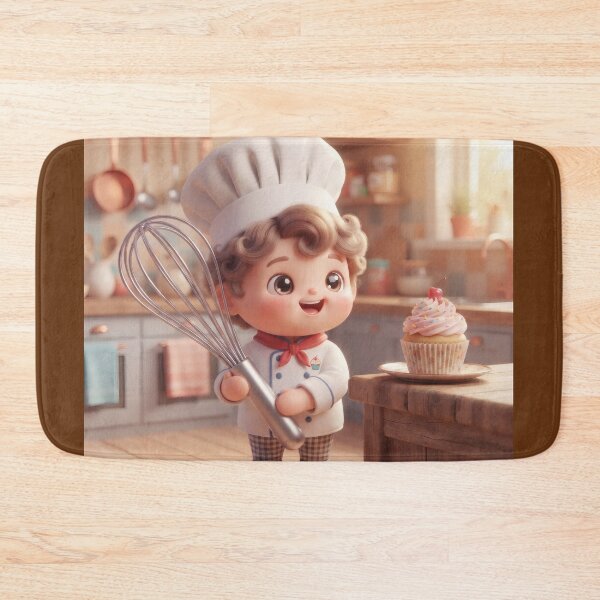 Item preview, Little Chef Baking A Delicious Sweet Cupcake designed and sold by Azurart2.