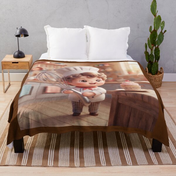 Item preview, Little Chef Baking A Delicious Sweet Cupcake designed and sold by Azurart2.