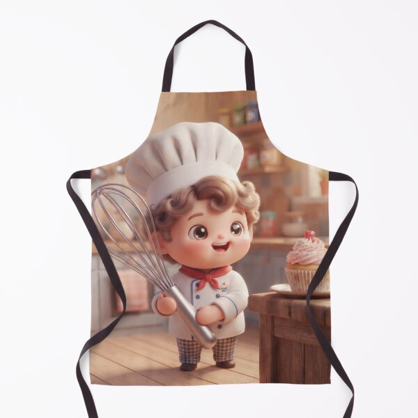 Item preview, Little Chef Baking A Delicious Sweet Cupcake designed and sold by Azurart2.