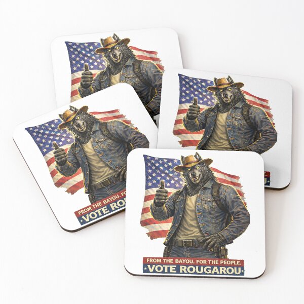 Item preview, Vote Rougarou designed and sold by Cryptids 4 Congress.