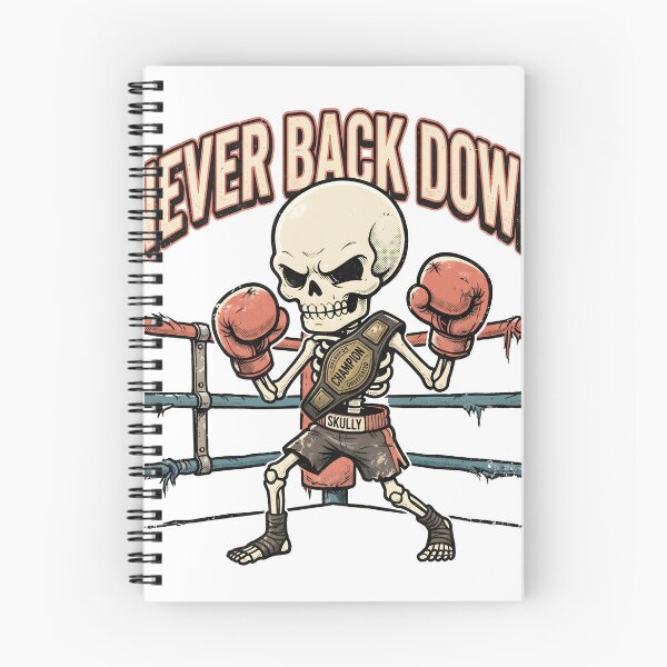 Item preview, Skeleton Never Back Down Boxing Skeleton Champion in Ring designed and sold by MisteryDesigner.
