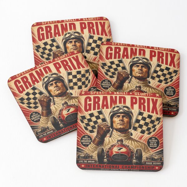 Item preview, Vintage Racing Hero Poster #3 designed and sold by Helios Be. Lavsh.