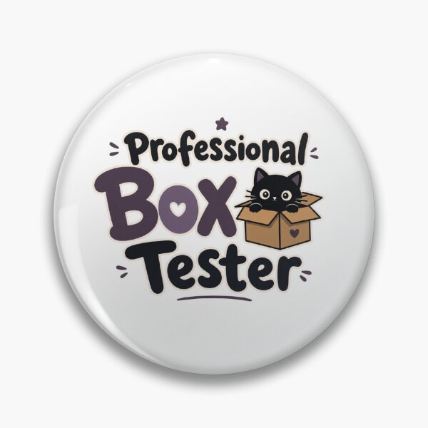 Item preview, Professional Box Tester Black Cat Dad Funny Kawaii T-Shirt designed and sold by Ashley critters.