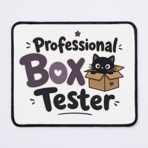 Item preview, Professional Box Tester Black Cat Dad Funny Kawaii T-Shirt designed and sold by Ashley critters.