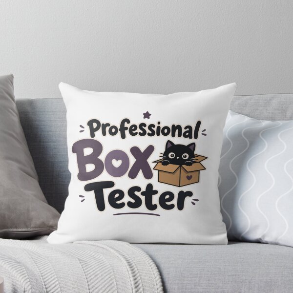 Item preview, Professional Box Tester Black Cat Dad Funny Kawaii T-Shirt designed and sold by Ashley critters.