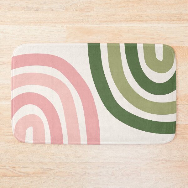 Item preview, Minimalist Boho Rainbow Abstract Art Pattern in Sage Pink designed and sold by nineFlorals.