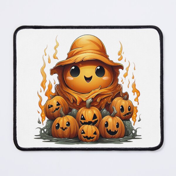 Item preview, Cute Kawaii Pumpkin Ghost Halloween Fall Sticker designed and sold by سله أرت.